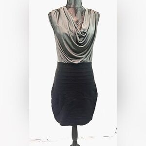 Elegant Black and Gray Women's Dress